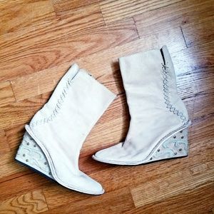 Diesel Wedge Booties